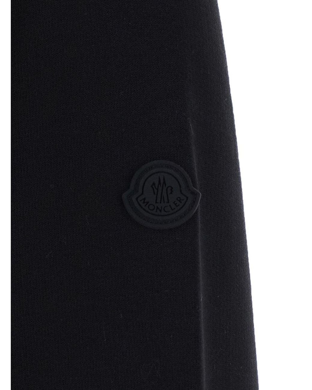 Moncler Black Crew Neck Sweatshirt