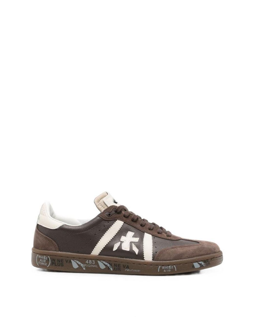 Premiata Brown Logo Bonnie Sneakers for men