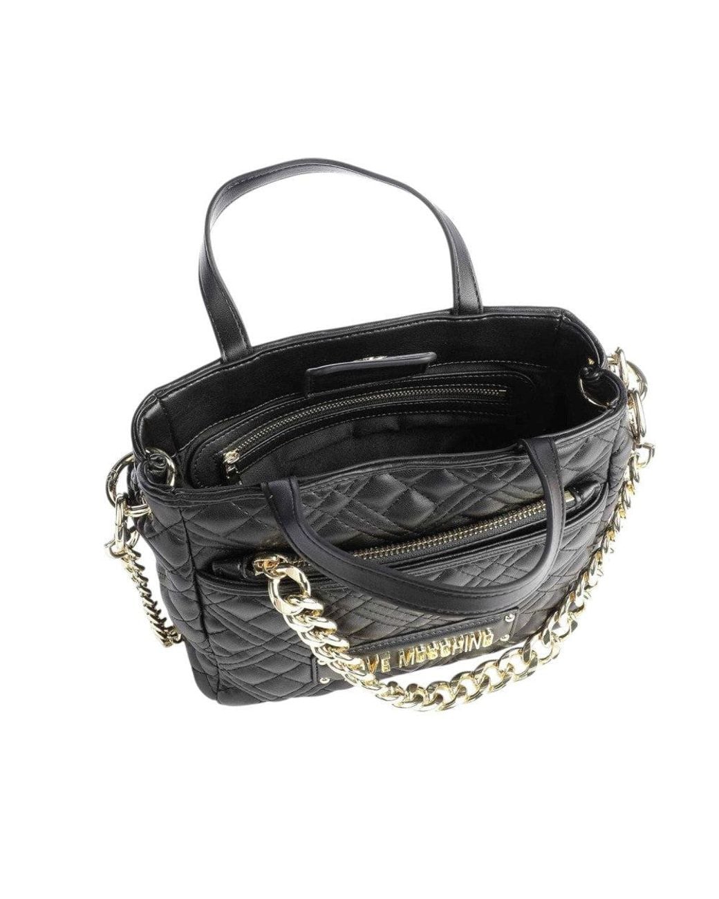 Love Moschino Black Logo Mini Satchel