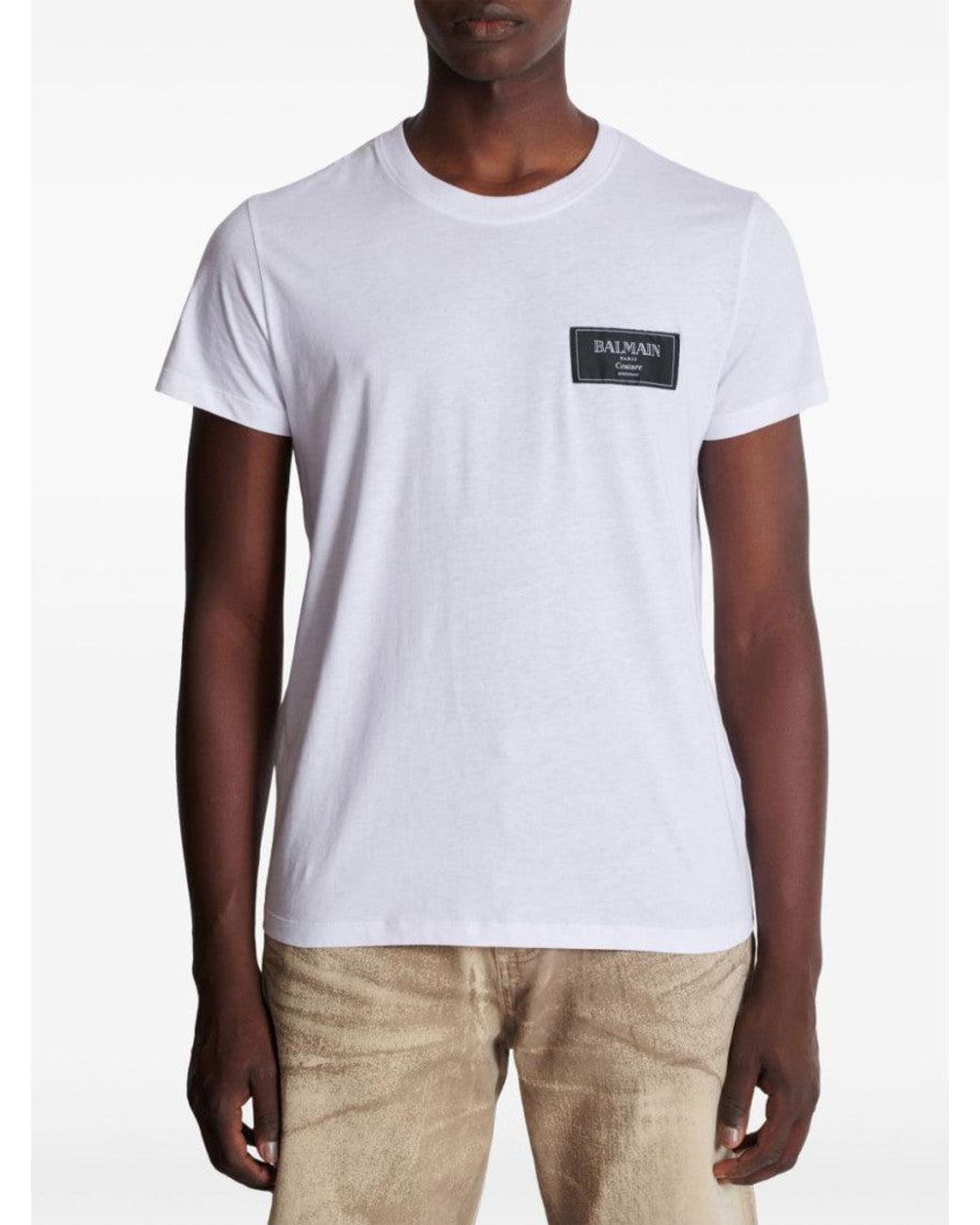 Balmain White T-Shirts for men