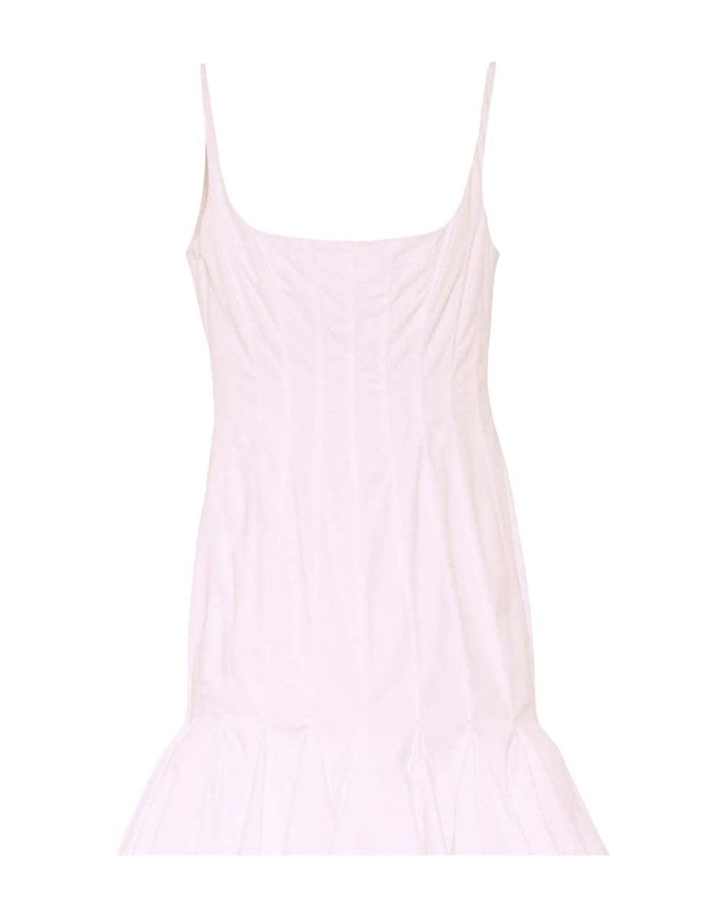 Jacquemus Pink Square Neck Midi Dress