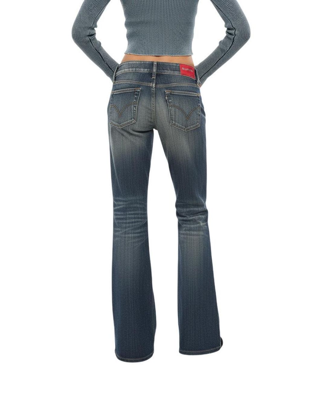 DIESEL Blue Light Low Rise Jeans