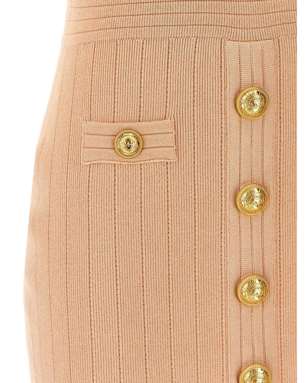 Balmain Natural Chiocciola Dress