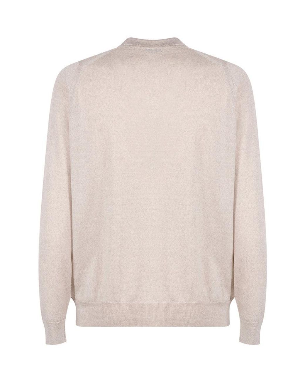 John Smedley Pink Polo Cardigan Sweater for men