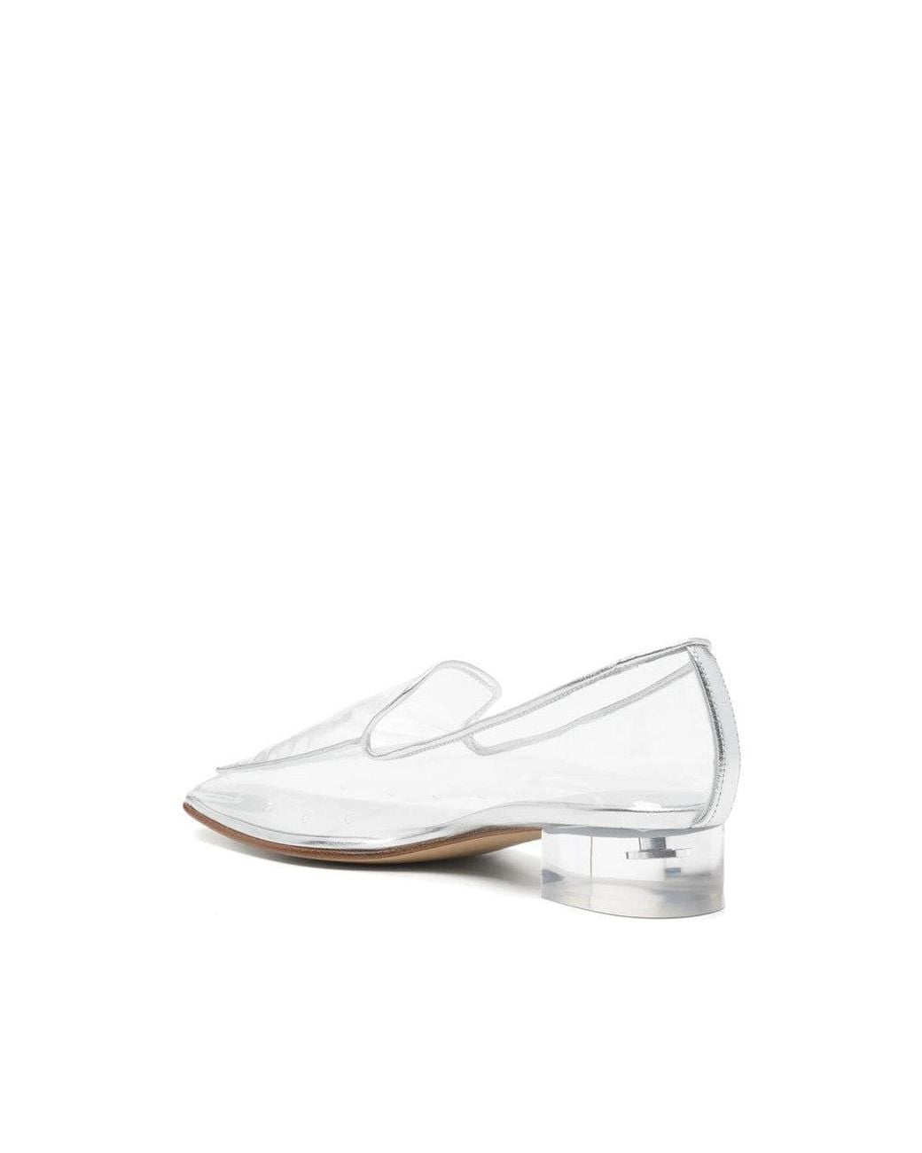 Herbert Levine White The Air Transparent Loafers