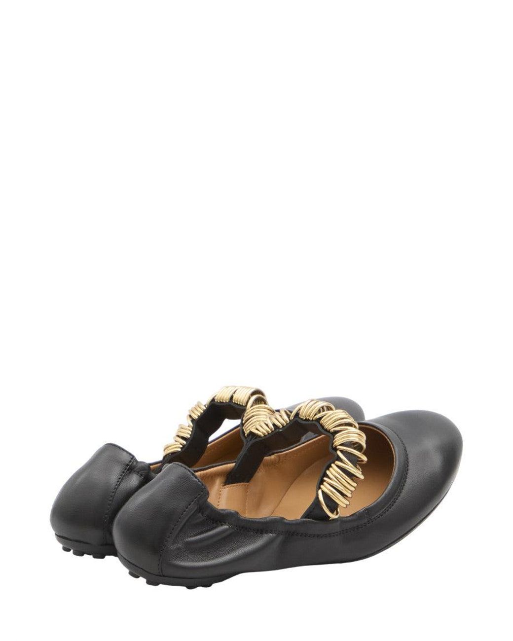 Tod's Black Studded Ballet Flats