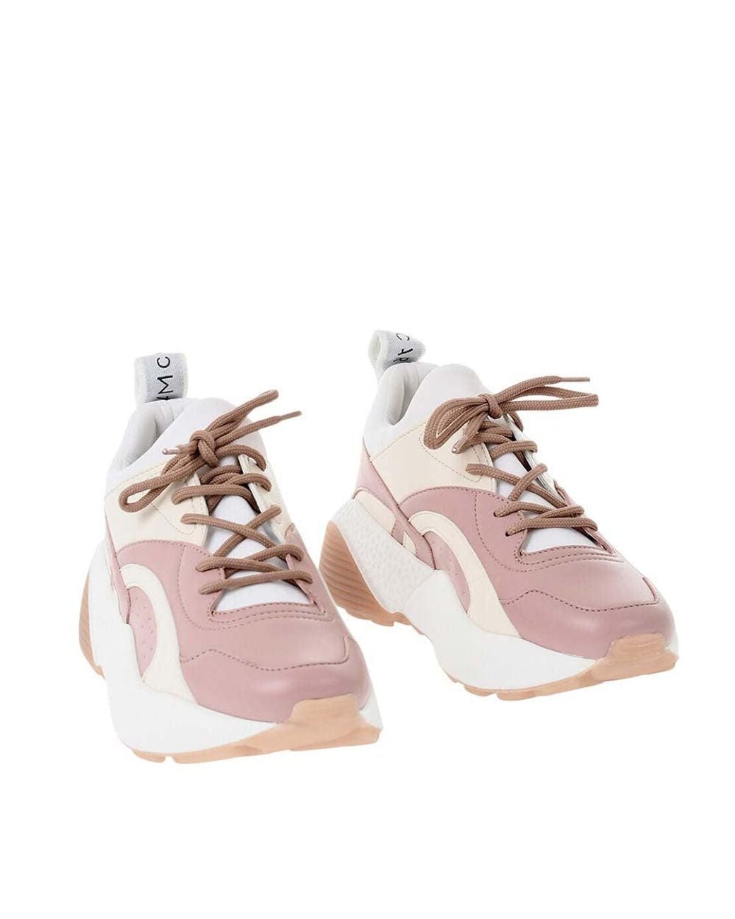 Stella McCartney Pink Color Block Sneakers