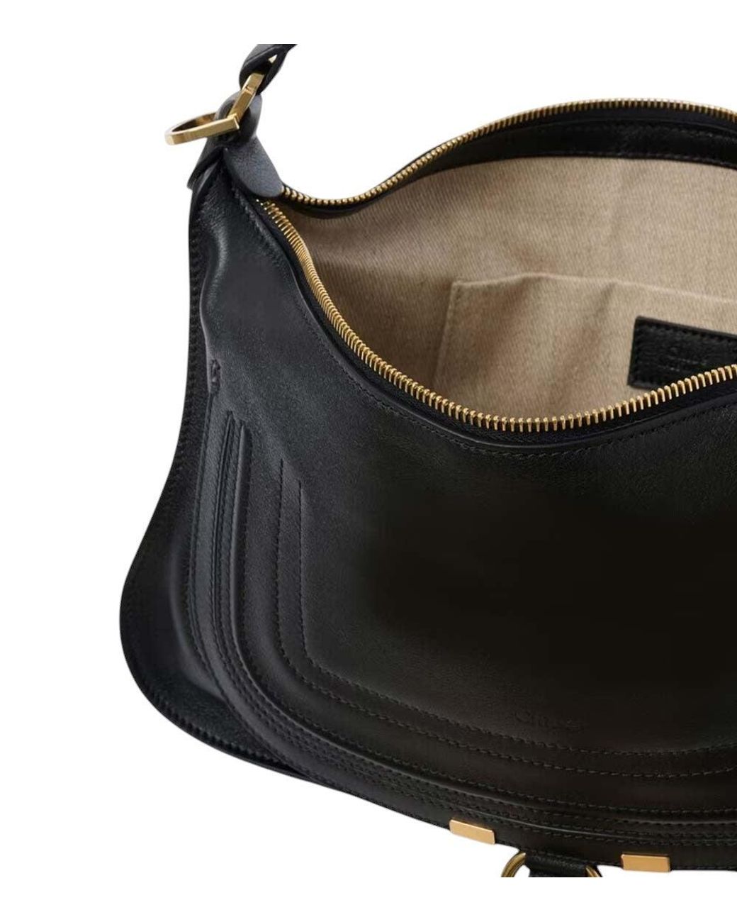 Chloé Black Marcie Large Shoulder Bag