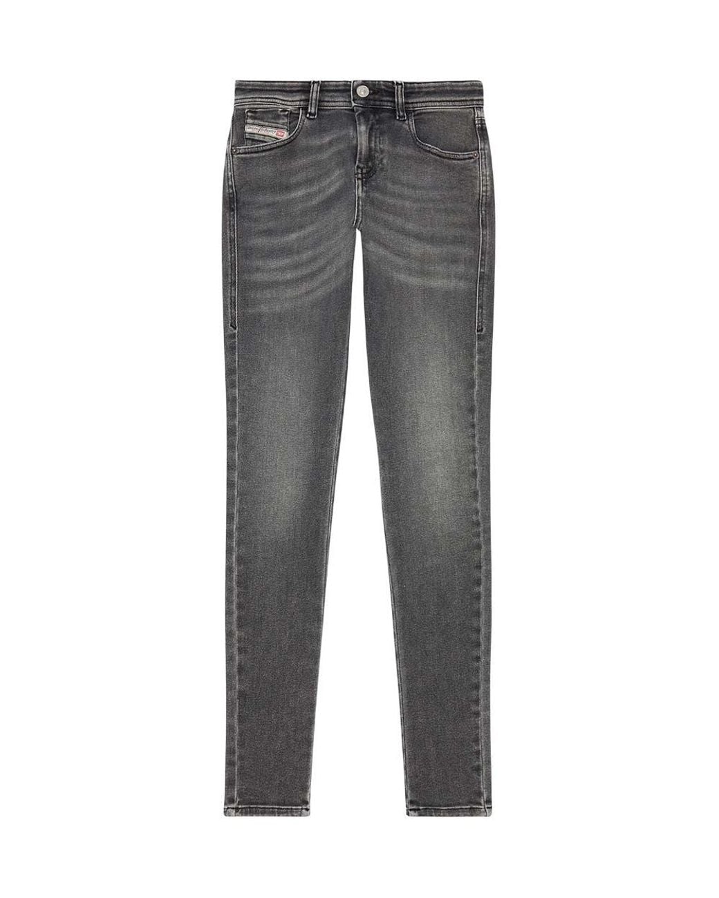 DIESEL Gray Skinny Mid Rise Jeans