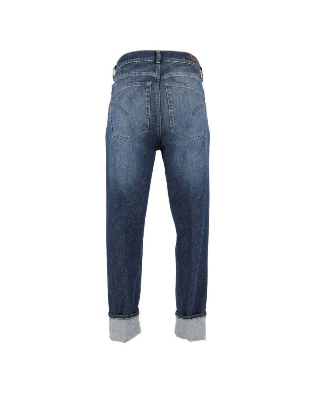 Dondup Blue Mid Rise Jeans for men