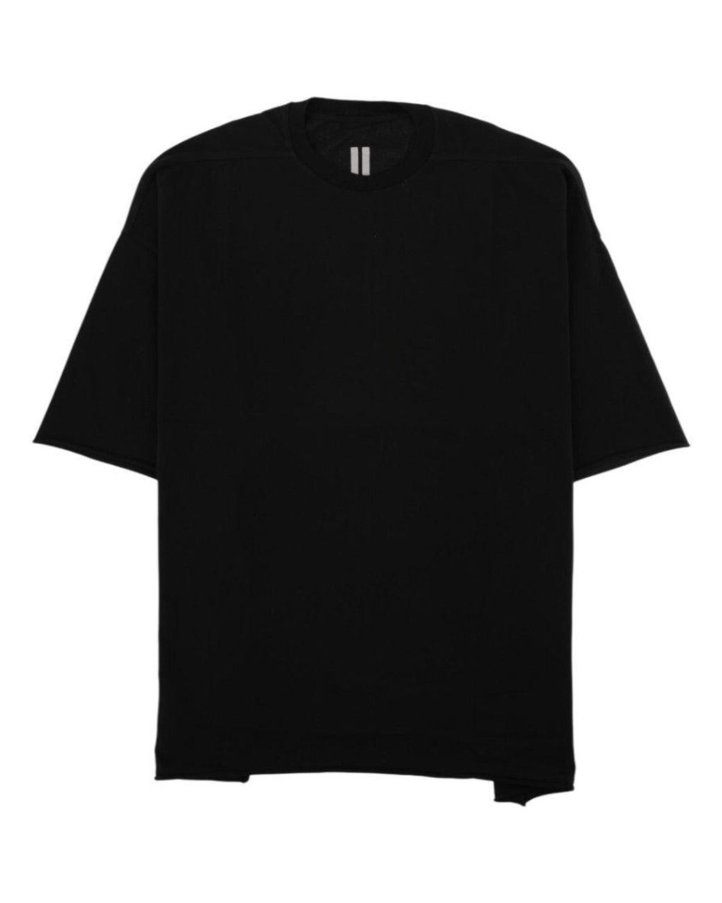 Rick Owens Black Solid Crew Neck T-Shirt for men