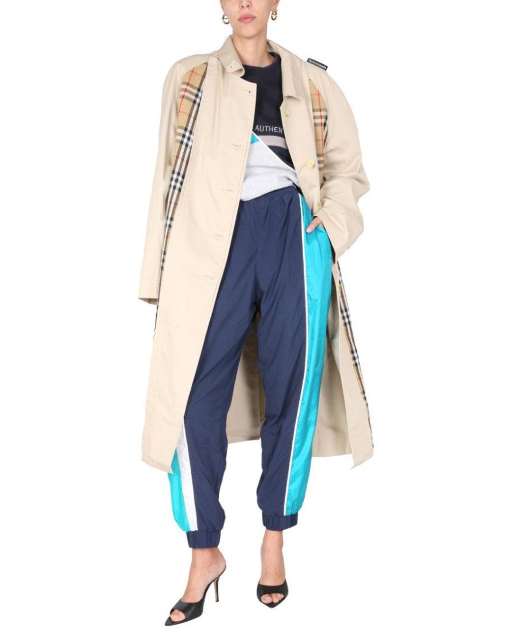 1/OFF Blue Color Block Sweatshirt