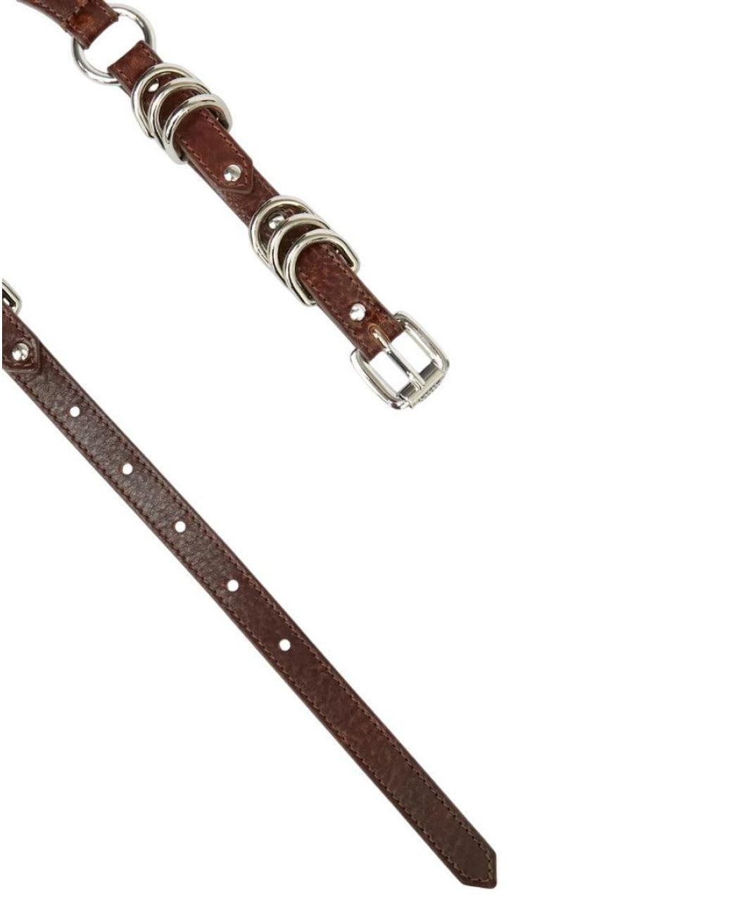 Isabel Marant Brown Studded Buckle Belt