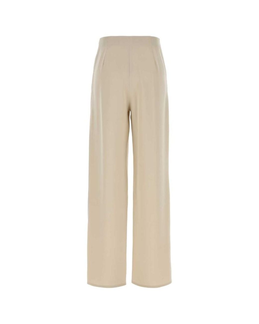 Max Mara Natural Flared Pleated Pants