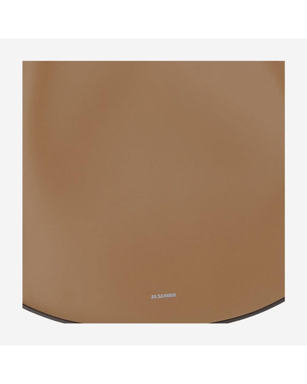 Jil Sander Brown Eldorado Medium Hobo Bag