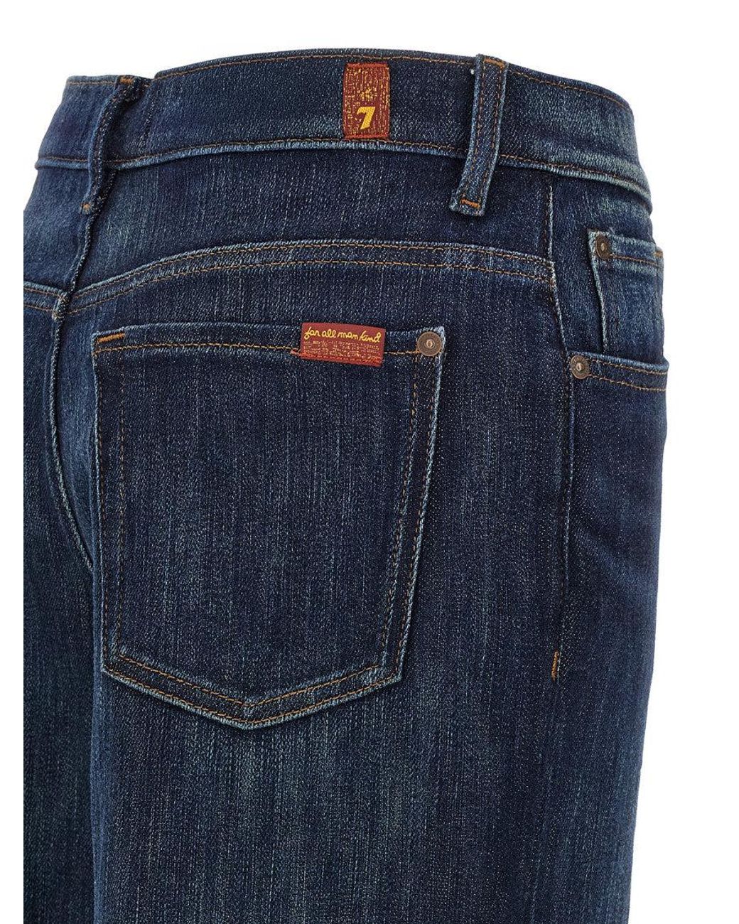 7 For All Mankind Blue 'Stovepipe' Jeans