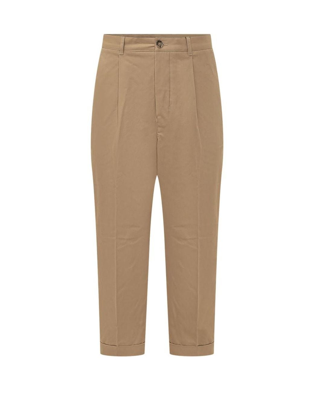 AMI Natural Solid Chino Trousers for men