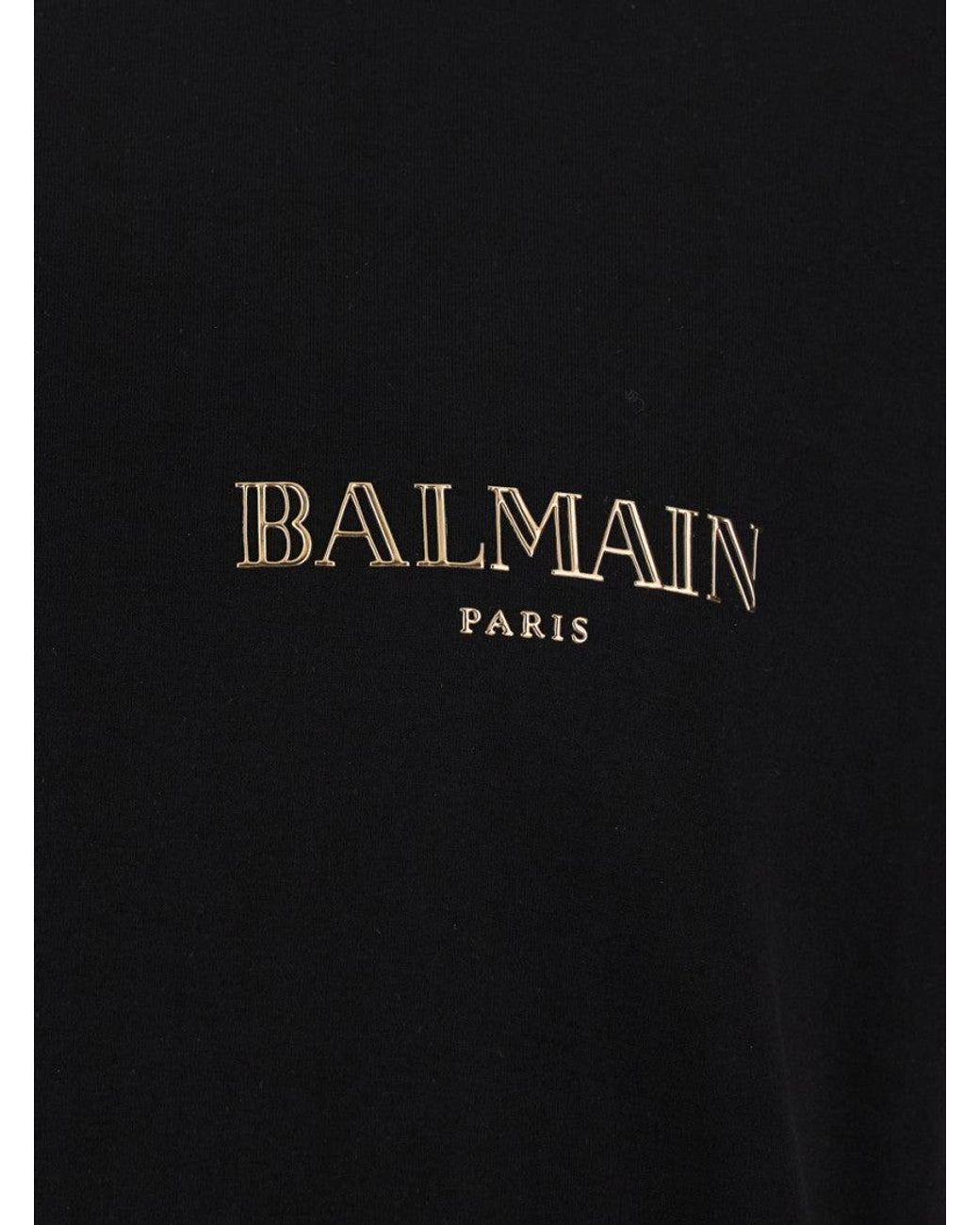 Balmain Black Vintage Gel T-Shirt for men