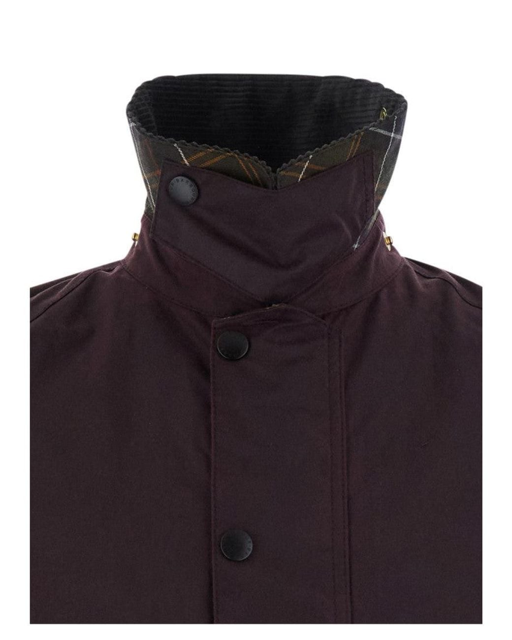 Barbour Blue Relaxed Waxed Jacket for men