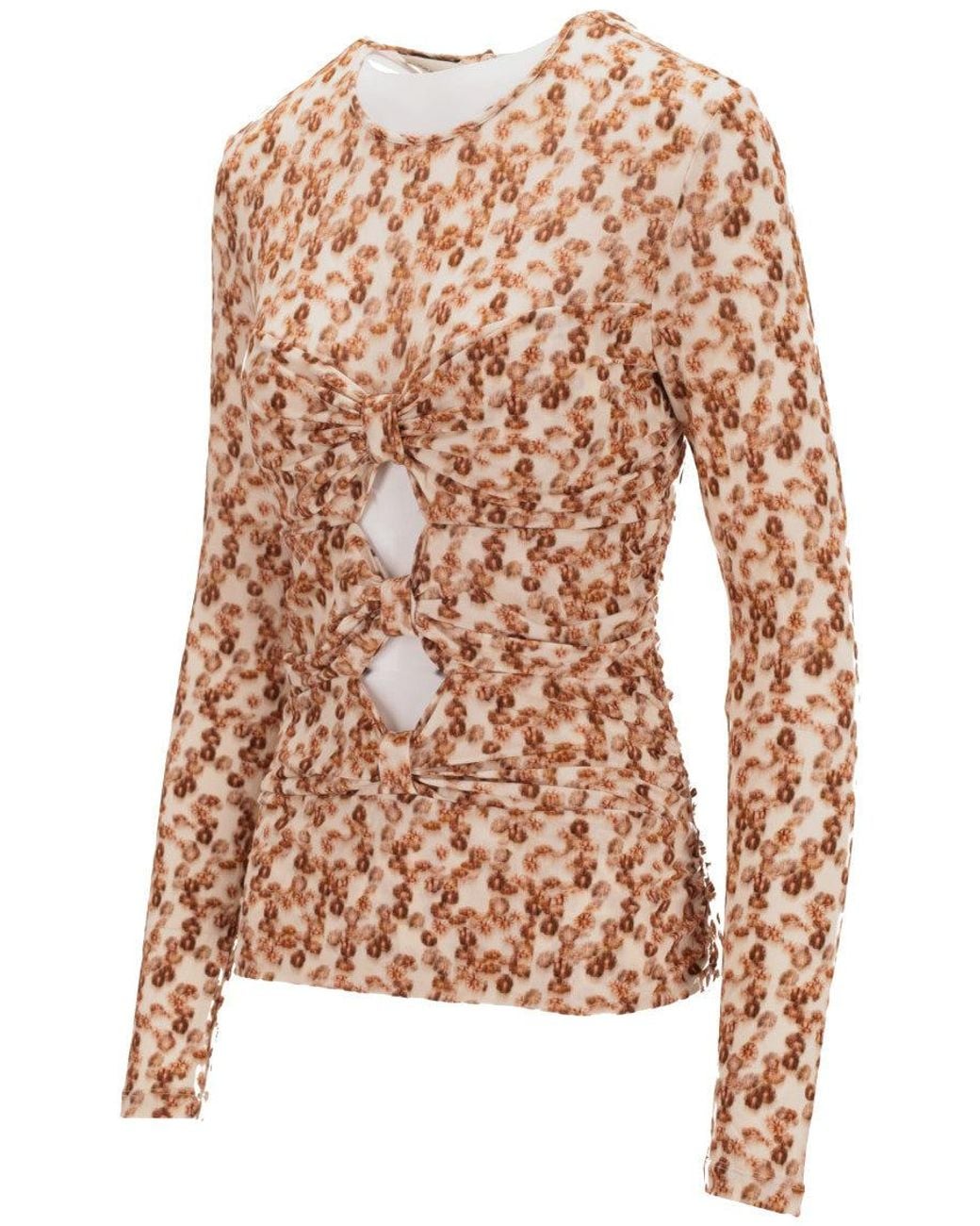 Isabel Marant Multicolor Multicolour Round Neck Floral Top