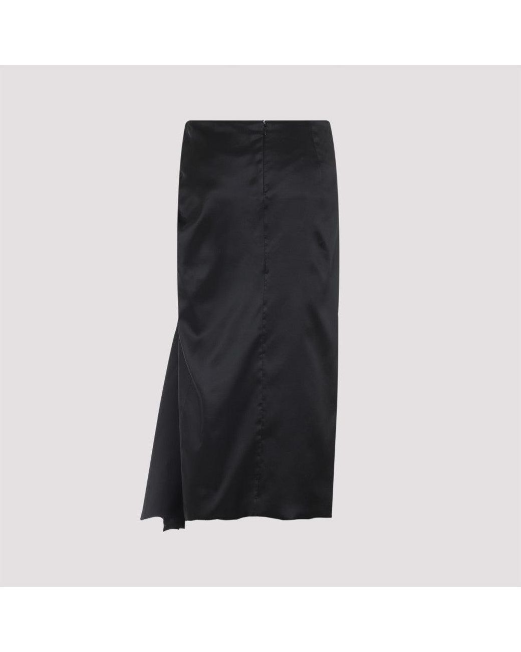 Balenciaga Black Draped Skirt