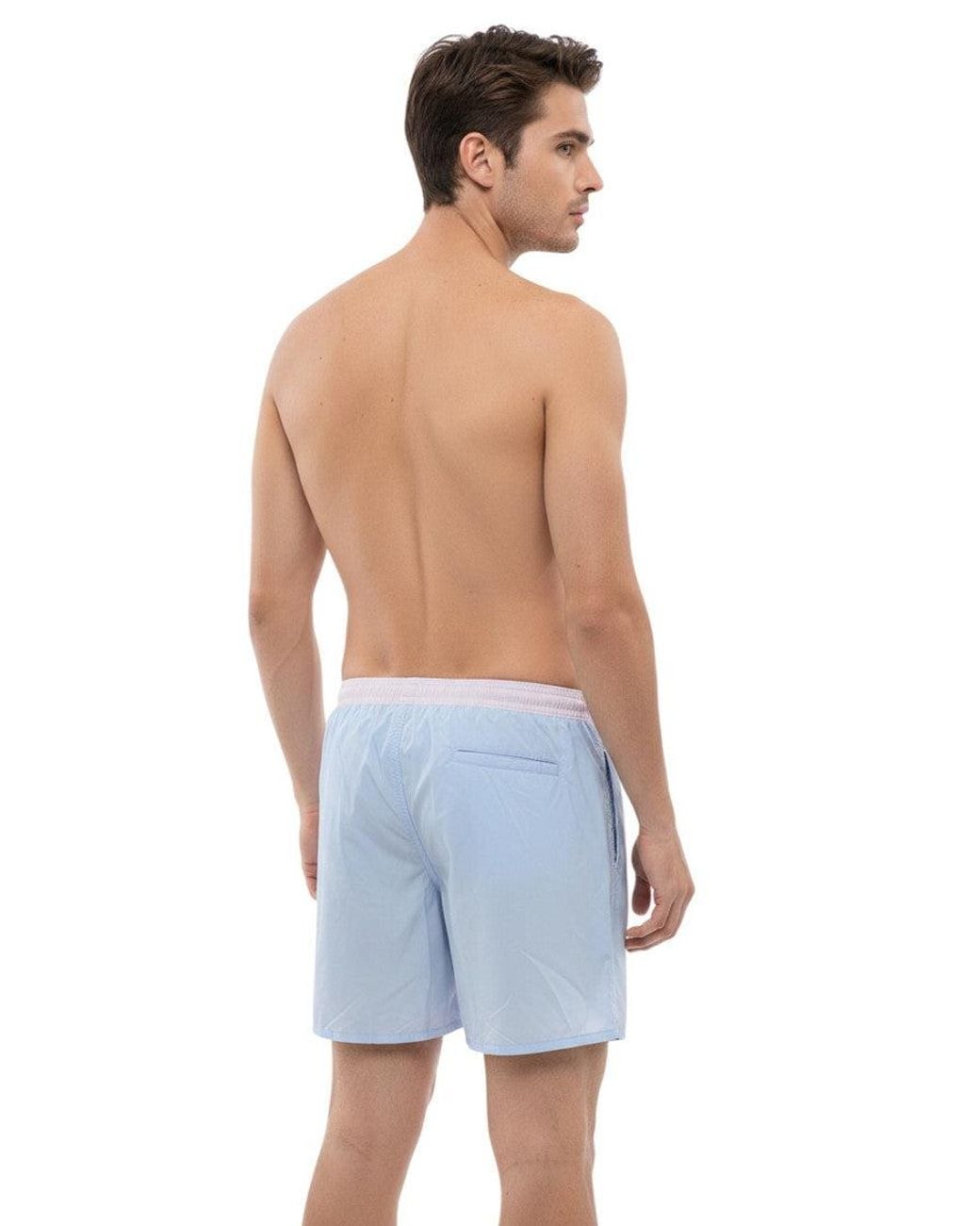 John Richmond Blue Light Logo Swim Shorts for men