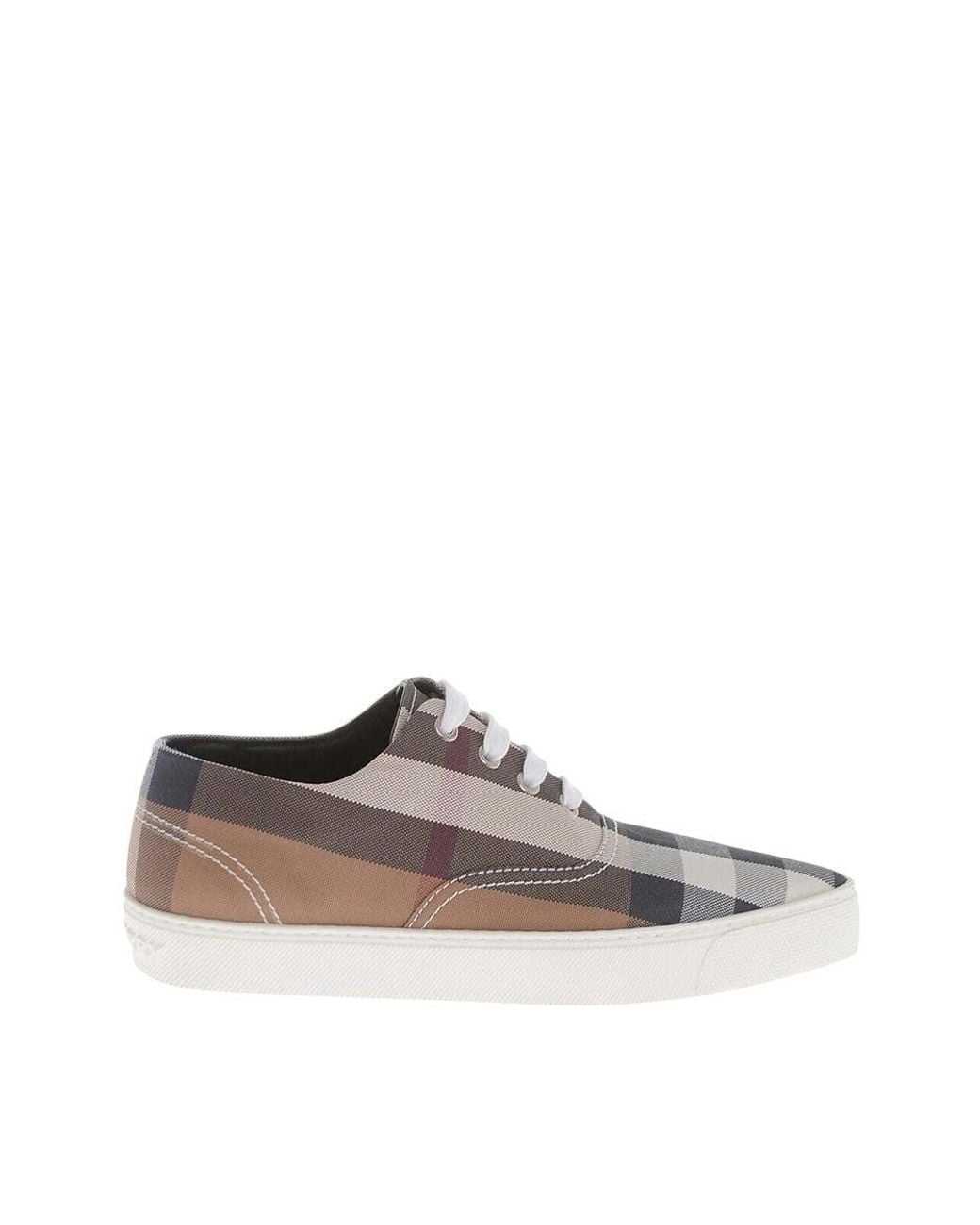 Burberry Brown Lace-Up Sneakers