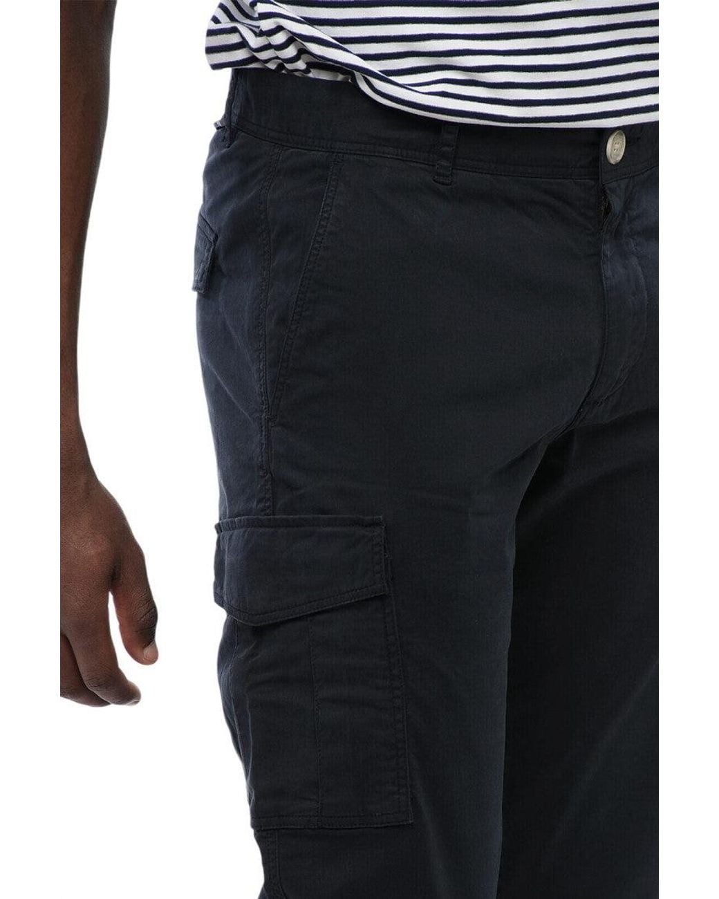 Woolrich Black Slim Cargo Pants for men