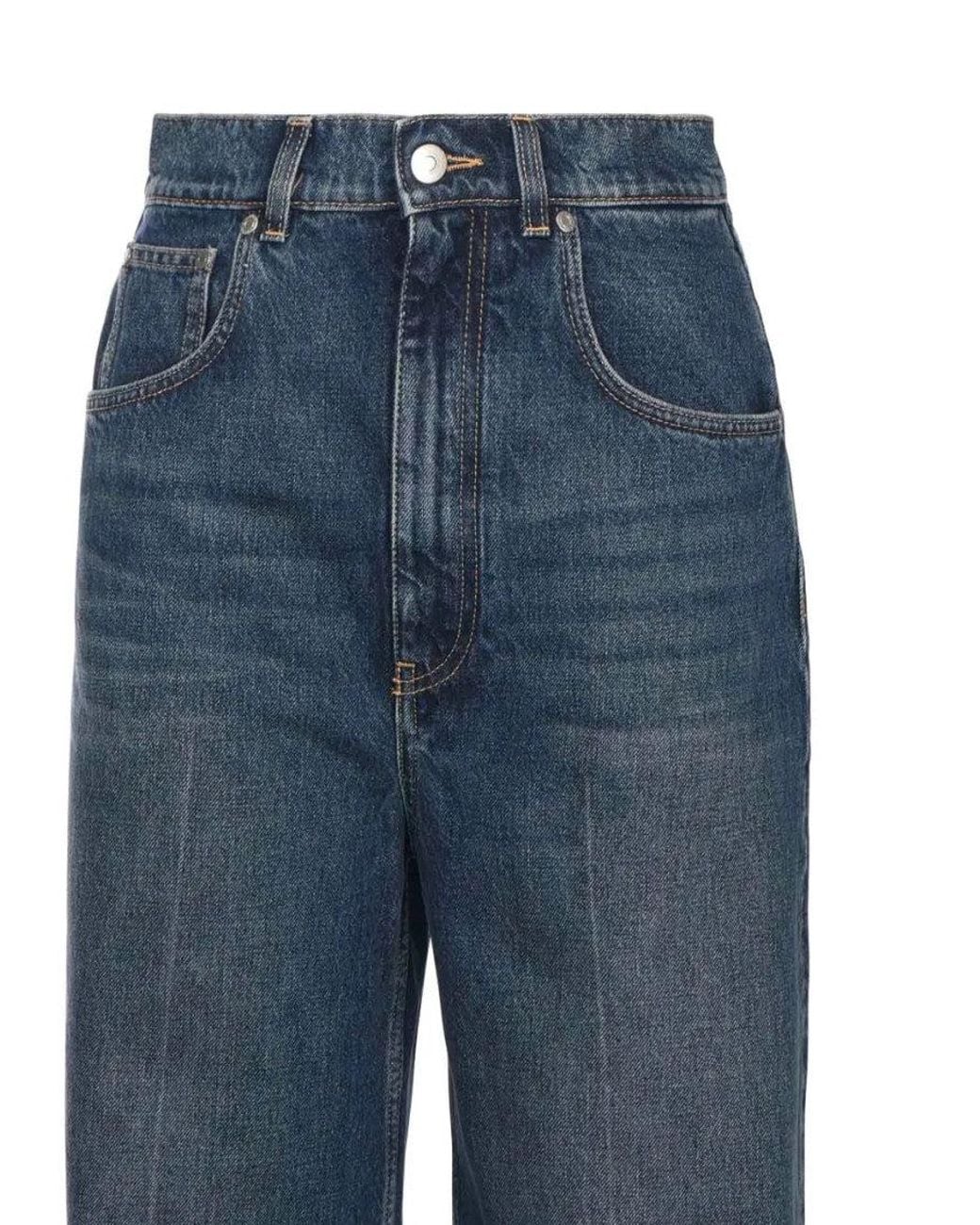 Stella McCartney Blue Dark High-Rise Jeans