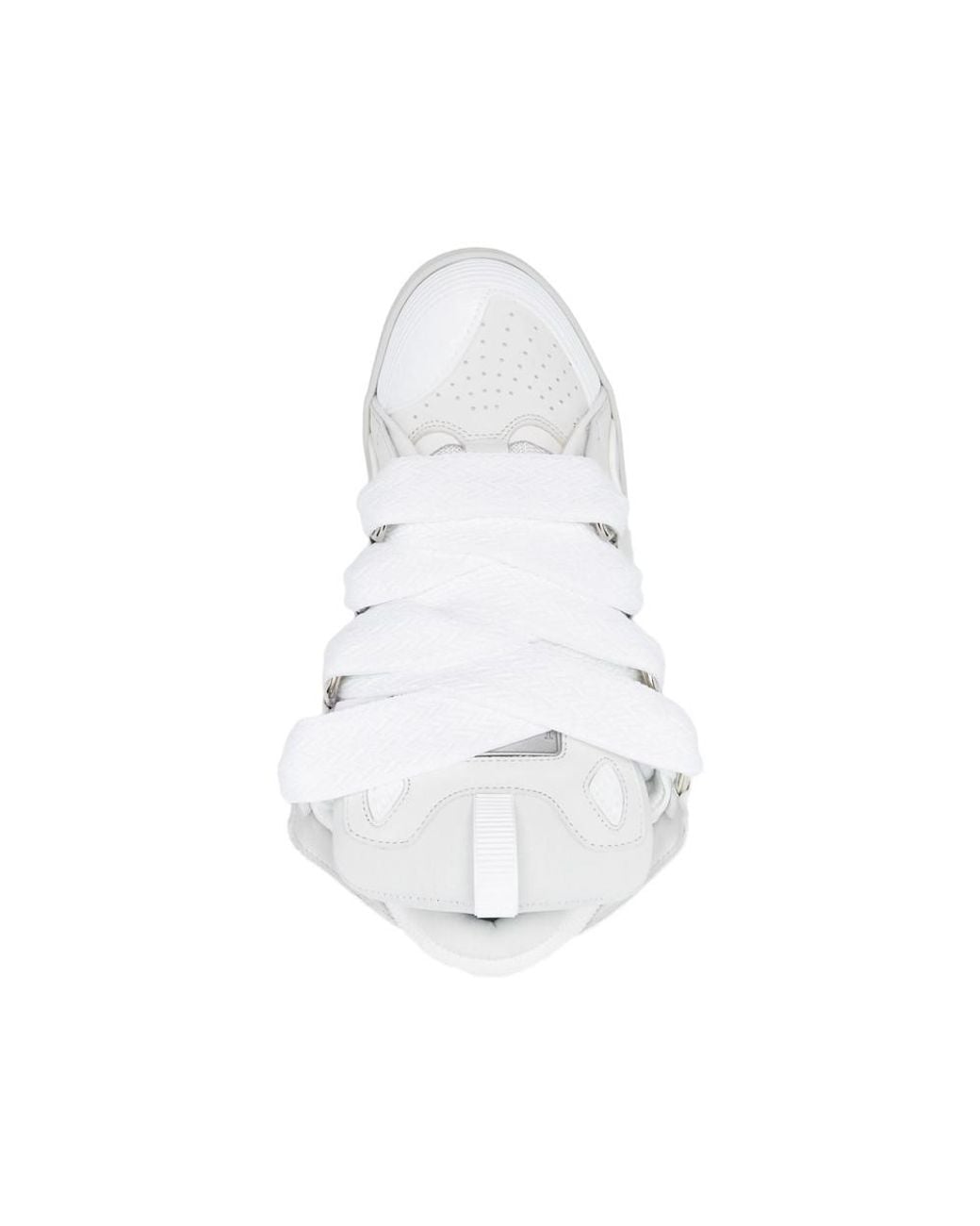 Lanvin White Logo Drag Sneakers for men