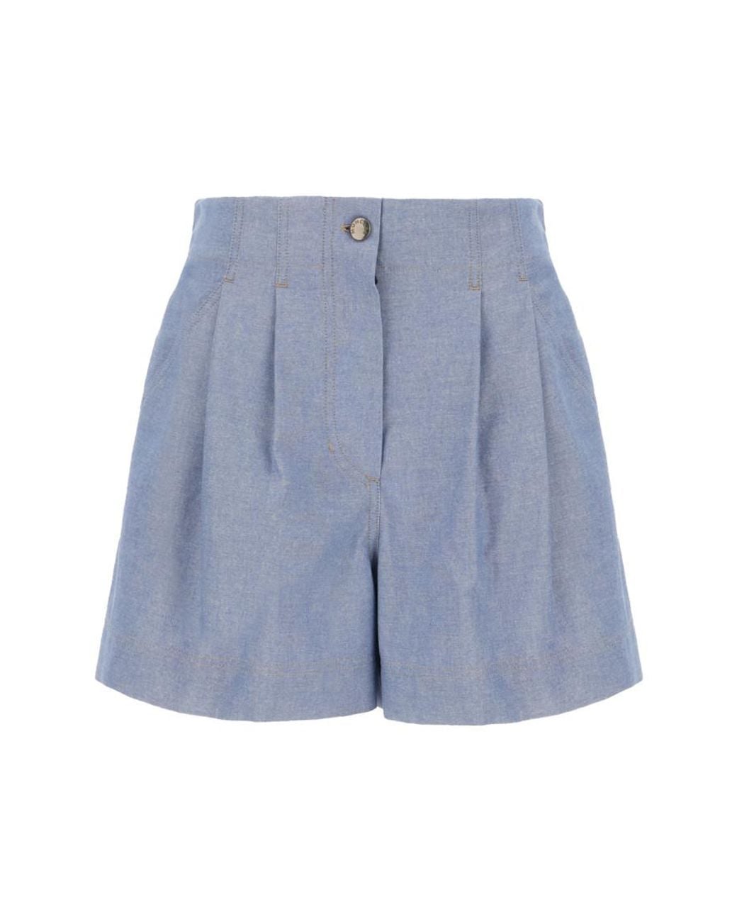 Moncler Blue Solid Shorts