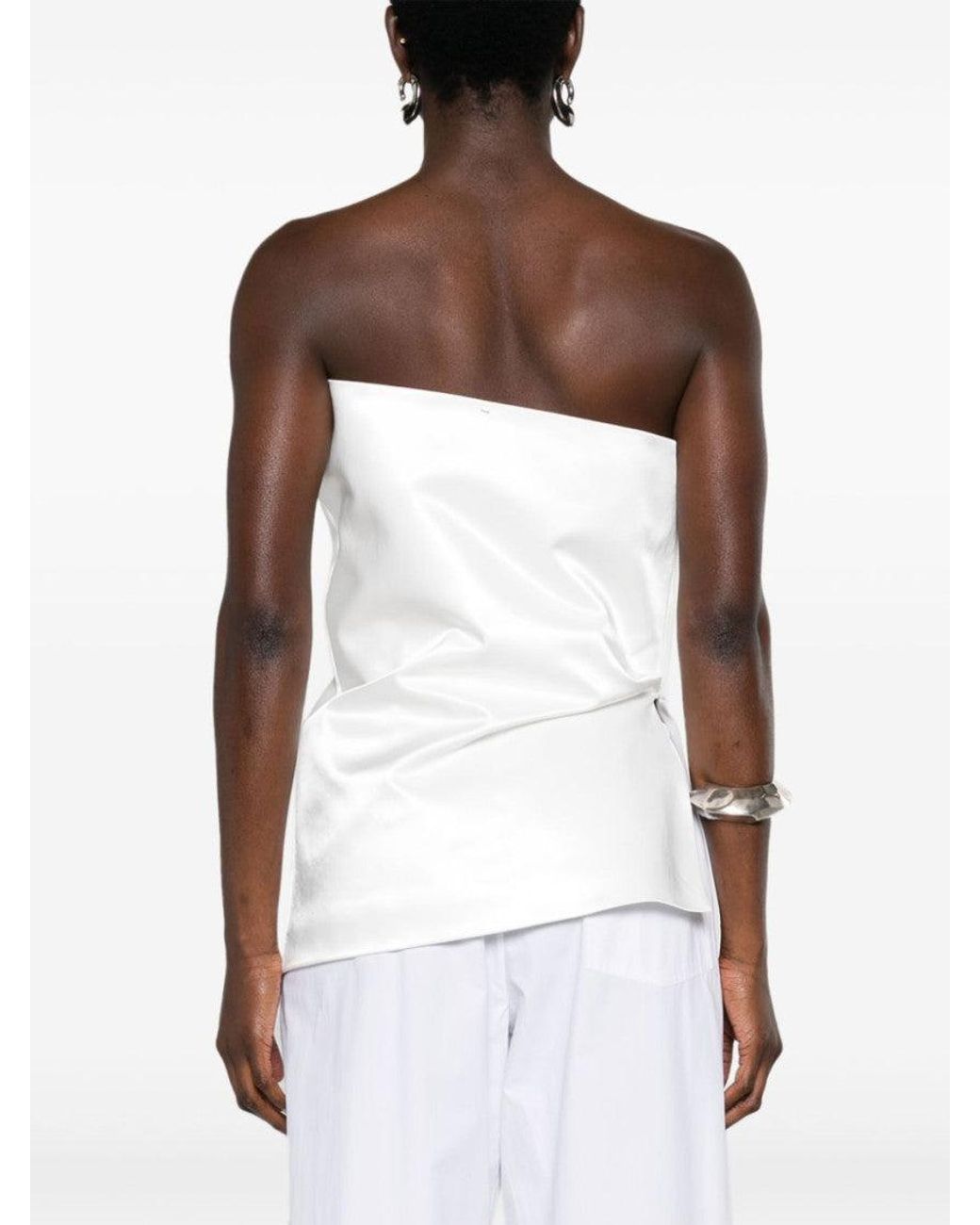 Sportmax White Cotton Top