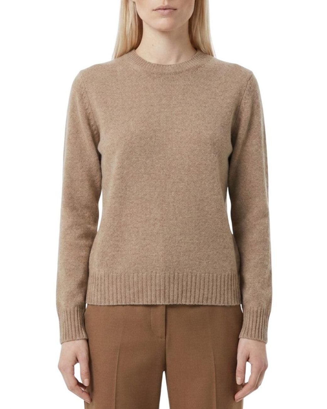 Max Mara Natural Crew Neck Sweater