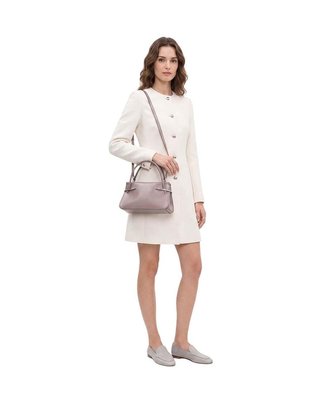 Givenchy Purple Taupe Pinch Mini Satchel