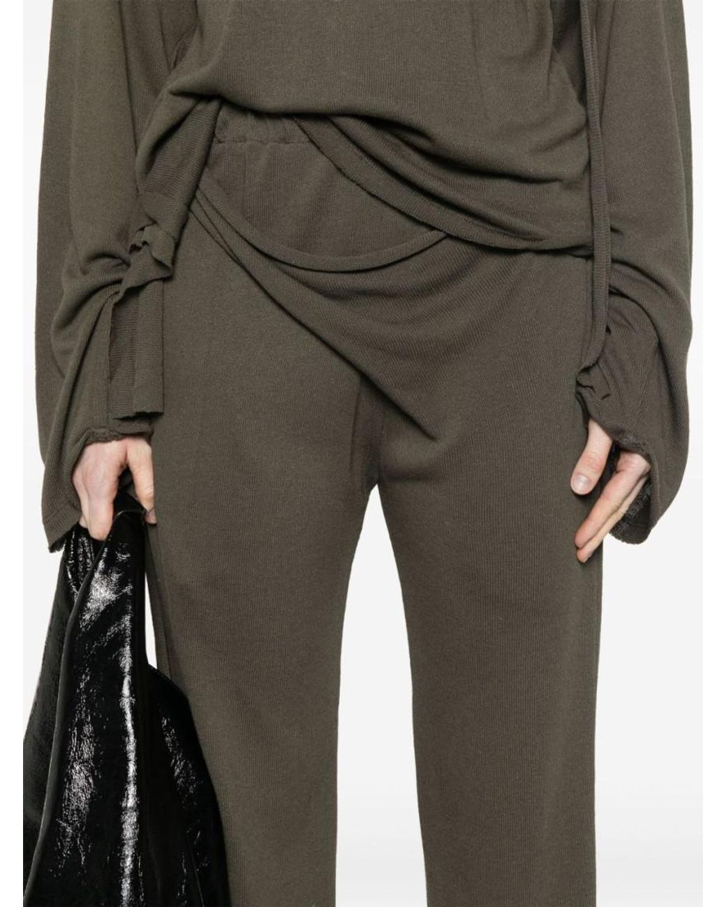 OTTOLINGER Gray Deconstructed-Design Trousers