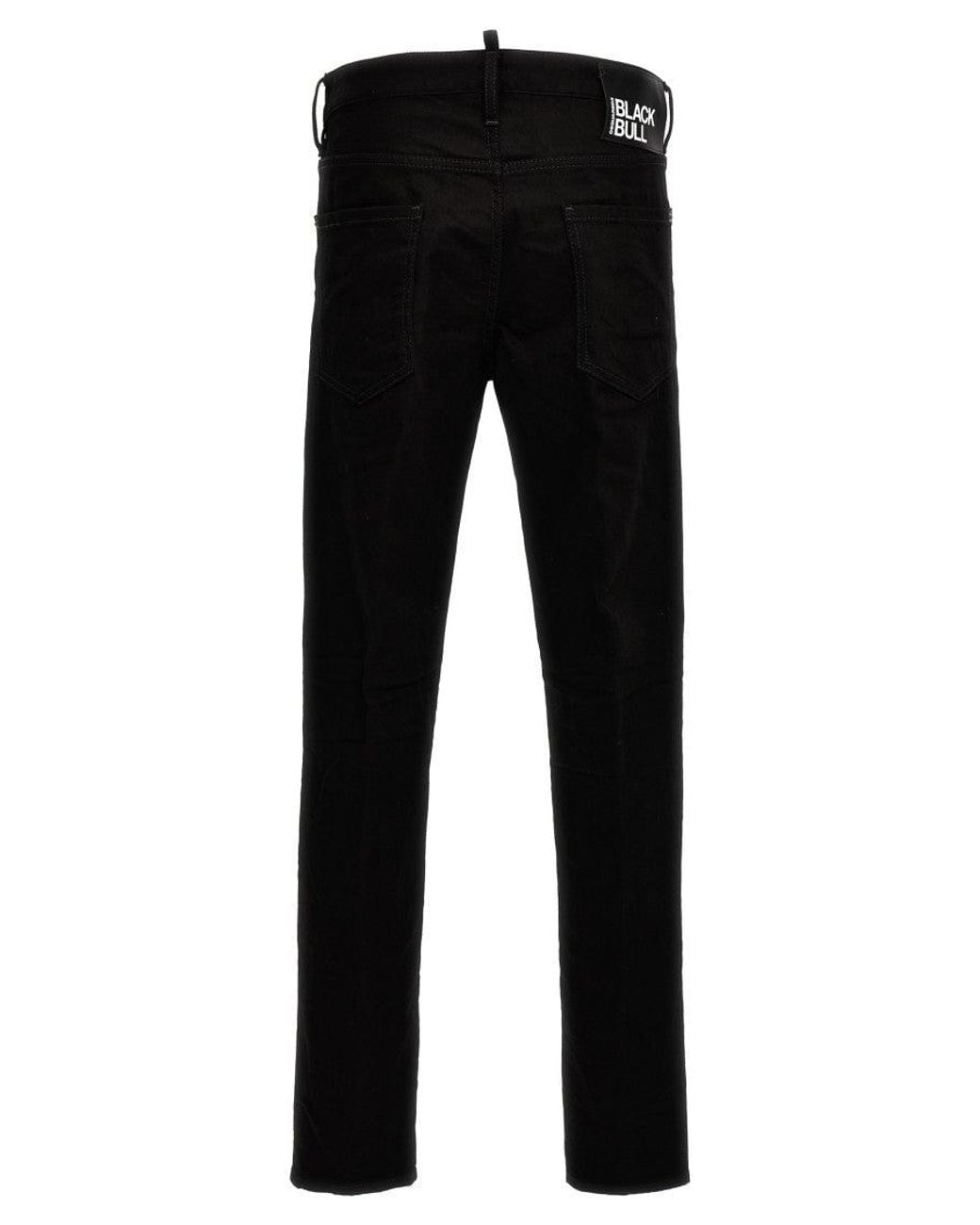 DSquared² Black Mid Rise Jeans for men