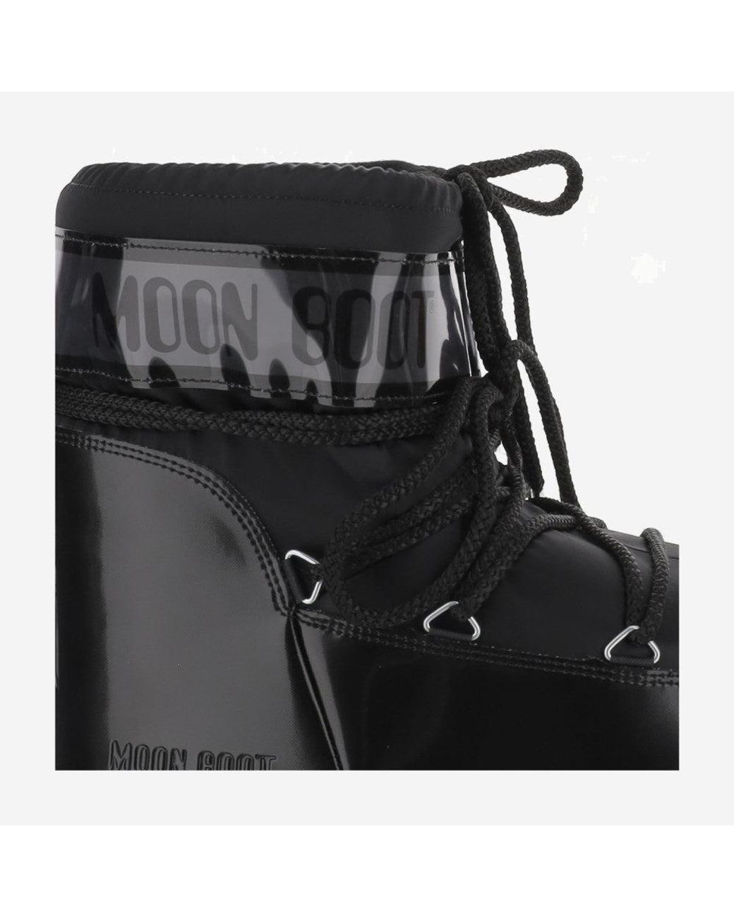 Moon Boot Black Logo Boots