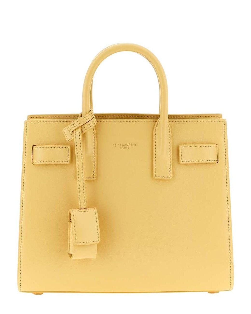 Saint Laurent Yellow Sac De Jour Nano Satchel