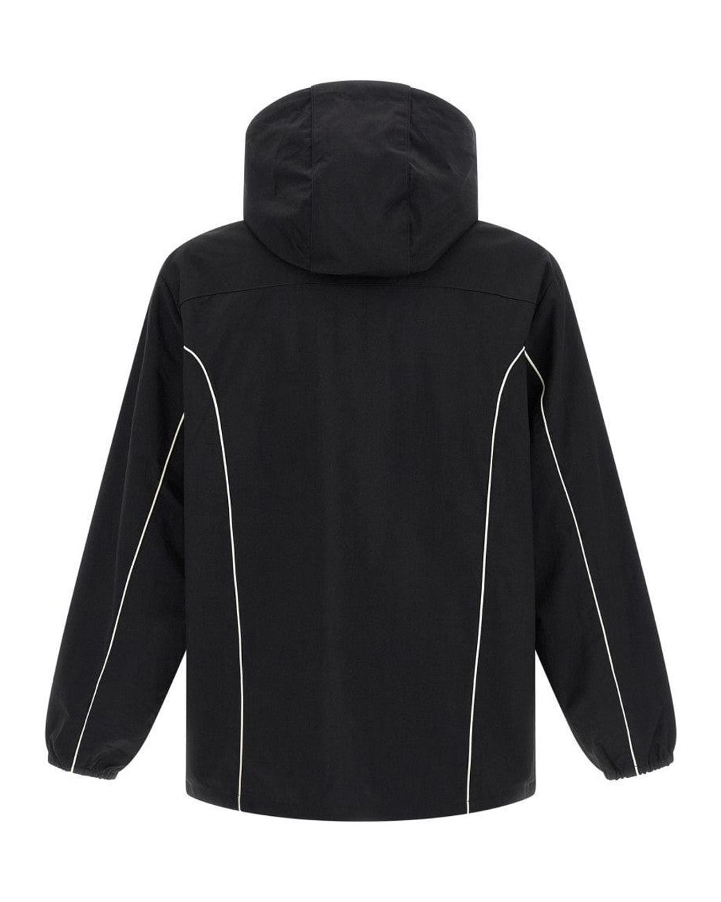 DIESEL Black Solid Relaxed Hoodie for men