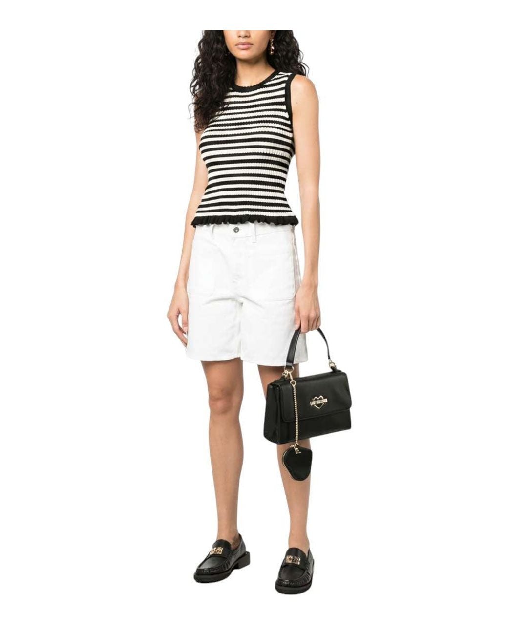 Love Moschino Black Logo Small Satchel