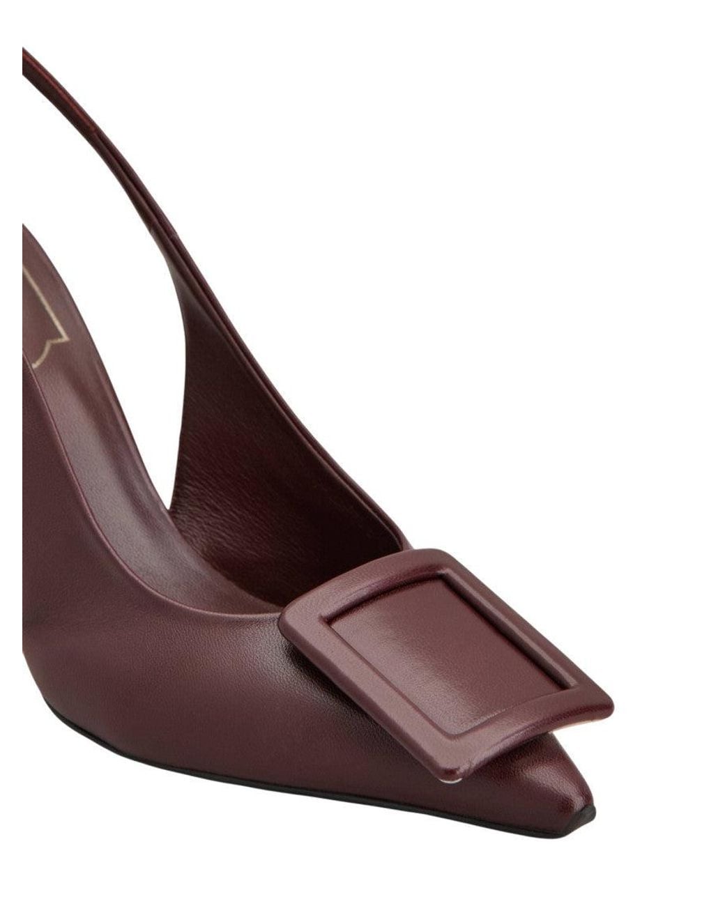 Roger Vivier Brown Slingback Pumps