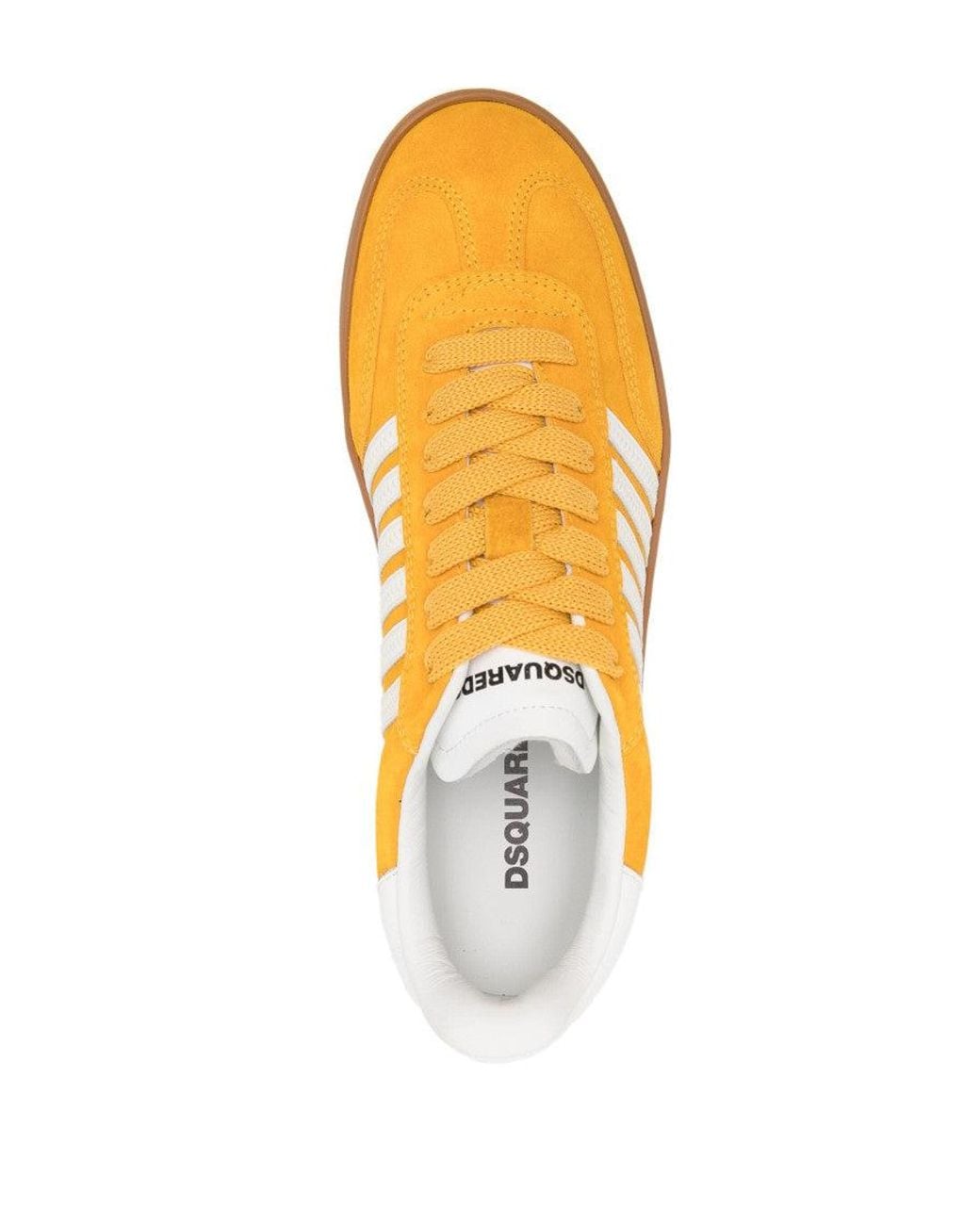 DSquared² Orange Boxer Leather Sneakers