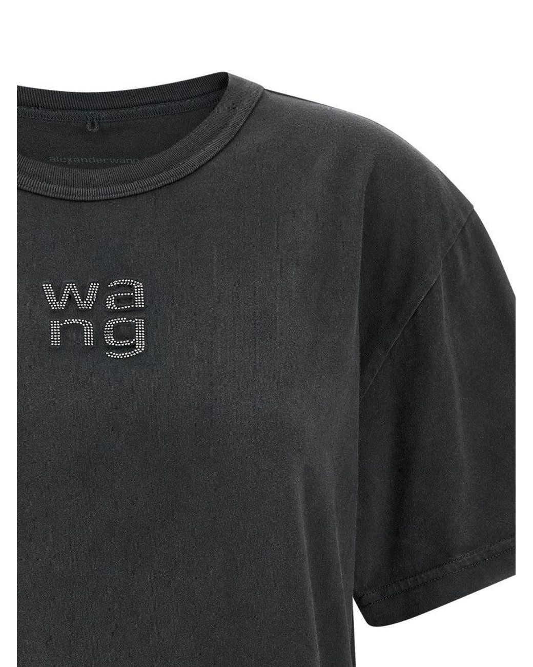 Alexander Wang Black Logo T-Shirt