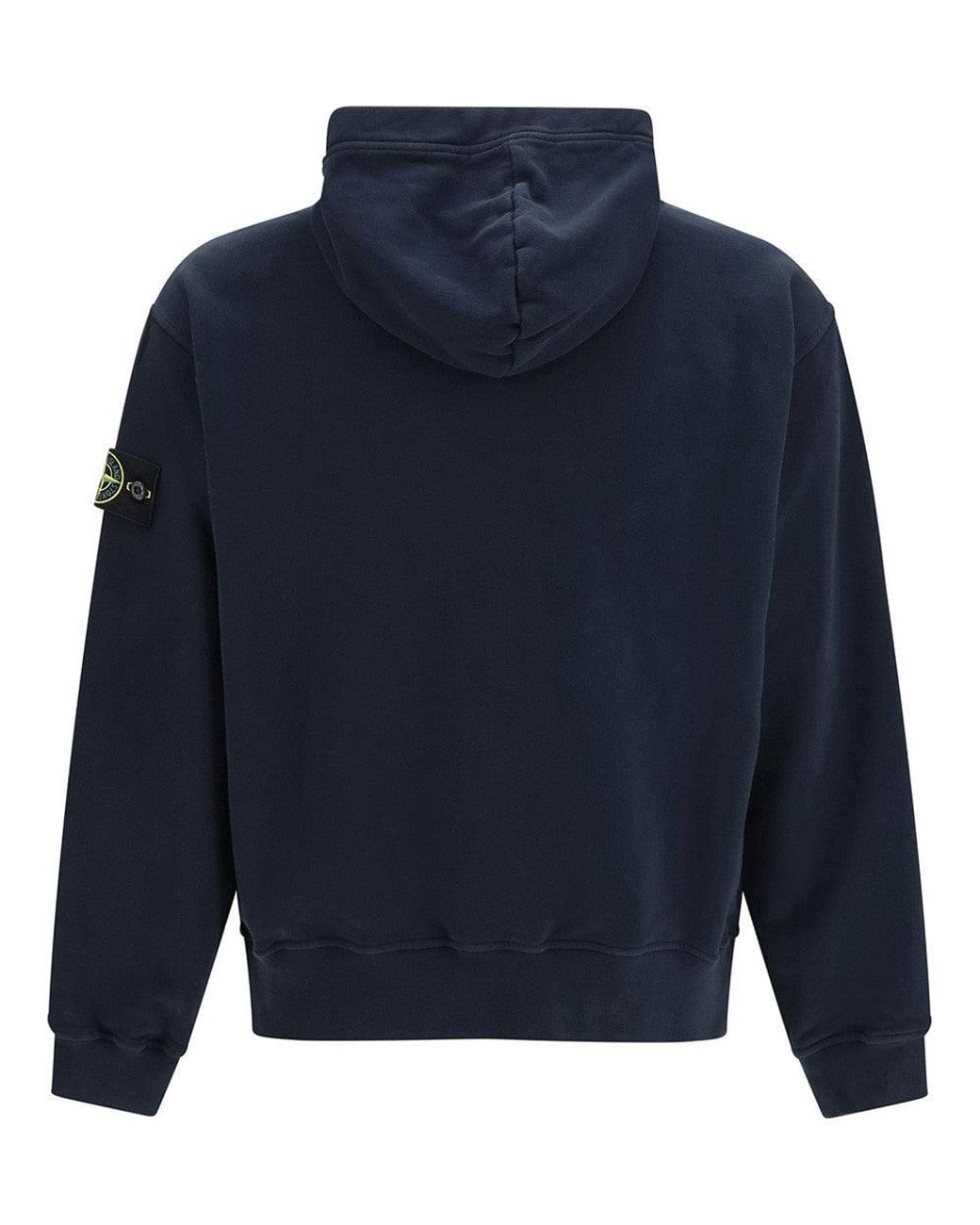 Stone Island Blue Oversized Hoodie for men