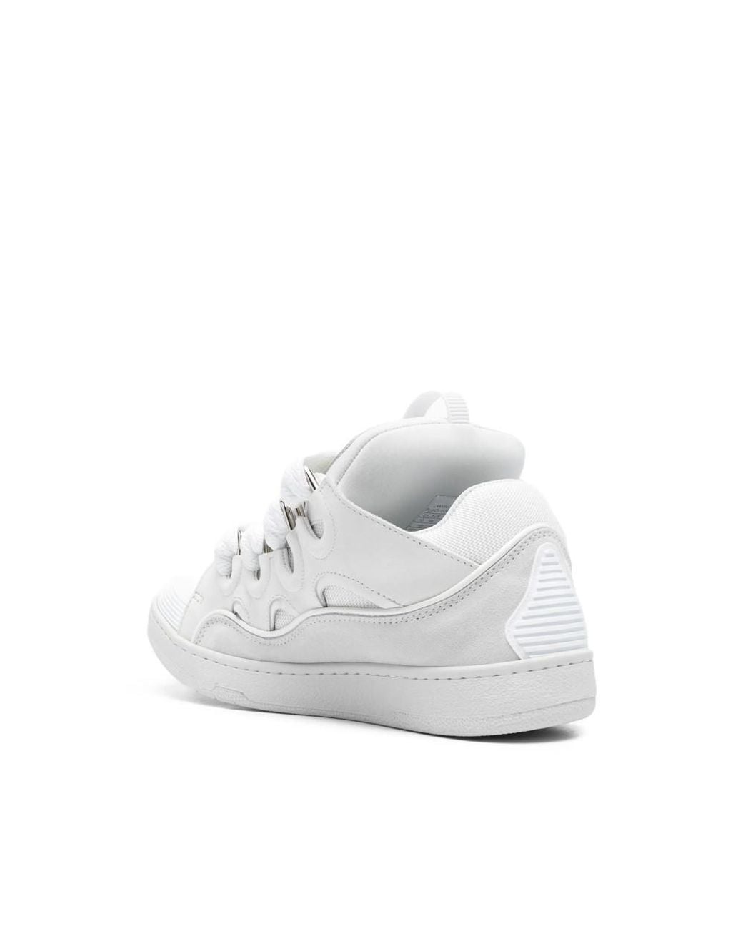 Lanvin White Logo Drag Sneakers for men