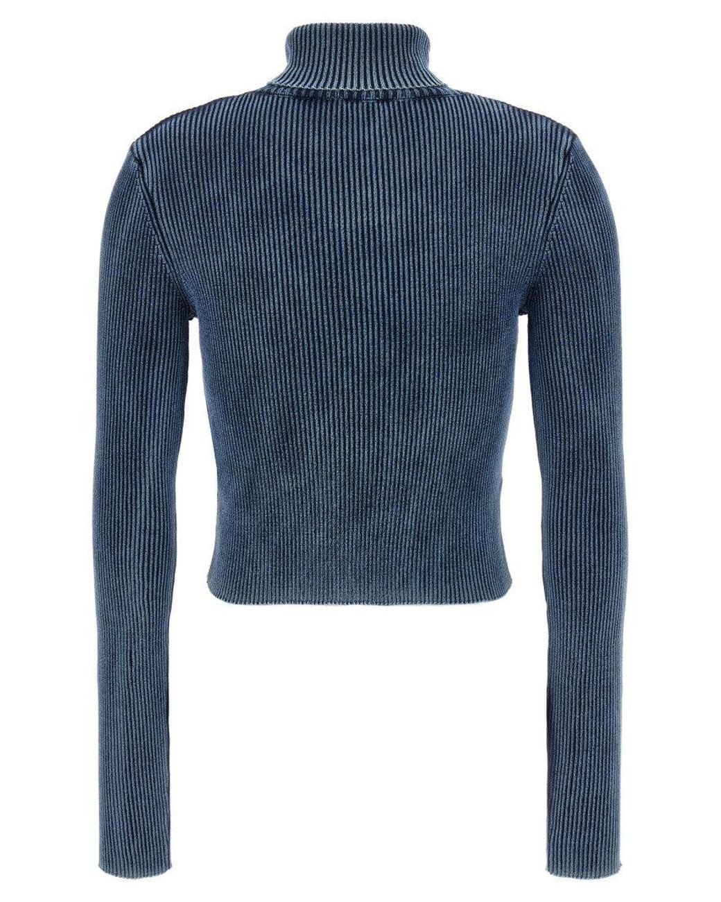 DIESEL Blue High Neck Sweater