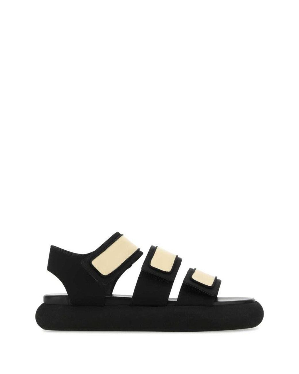 Neous Black Two-Tone Sandals
