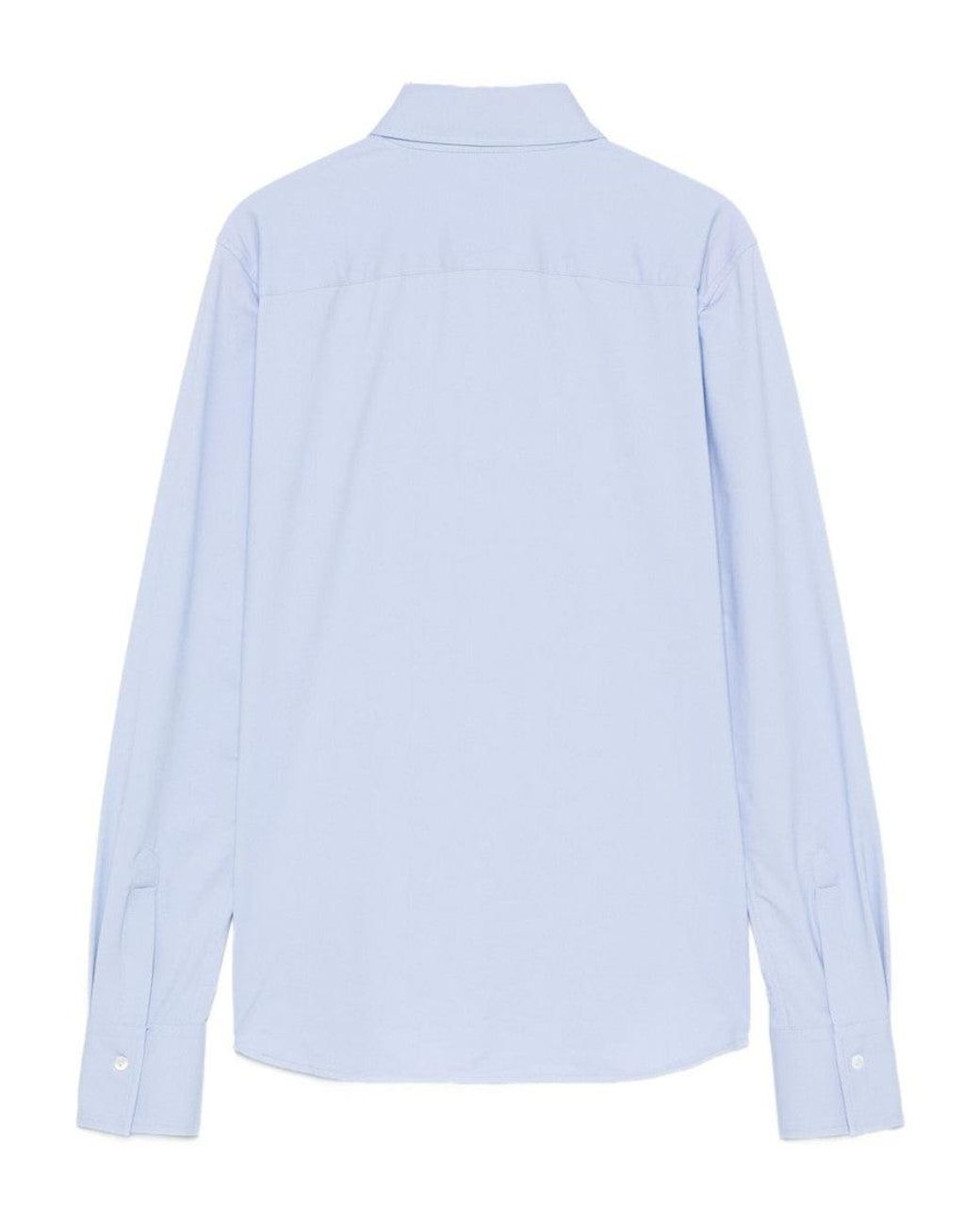Xacus Blue Light Regular Solid Shirt
