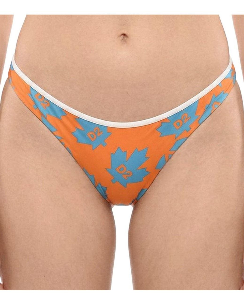 DSquared² Blue Printed Swimwear