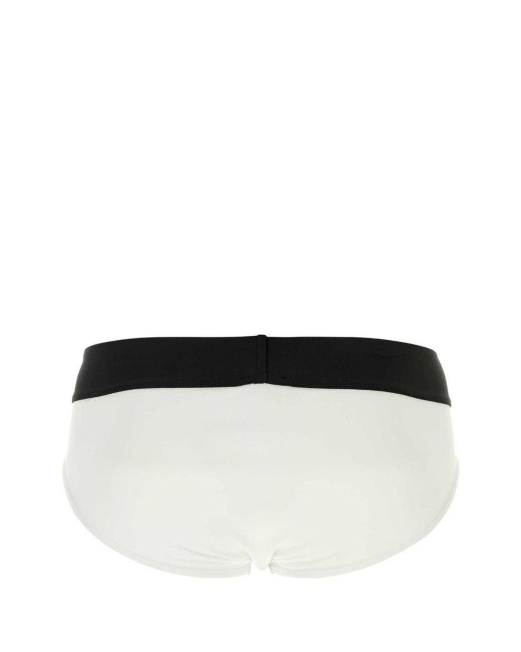 Palm Angels Black Stretch Cotton Brief Set Of 2 for men